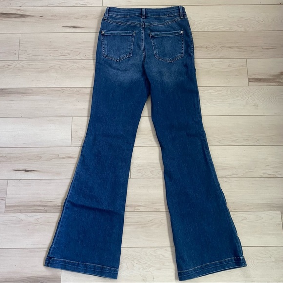 INC International Concepts High-Rise Button Fly Flare Jeans, Women’s Size 4 - Picture 2 of 7